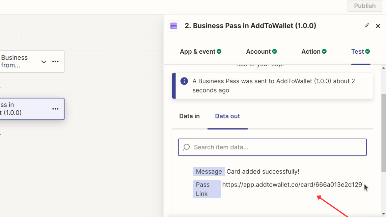 Step 5 - Use Pass Link